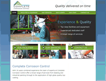 Tablet Screenshot of completecorrosioncontrol.com.au